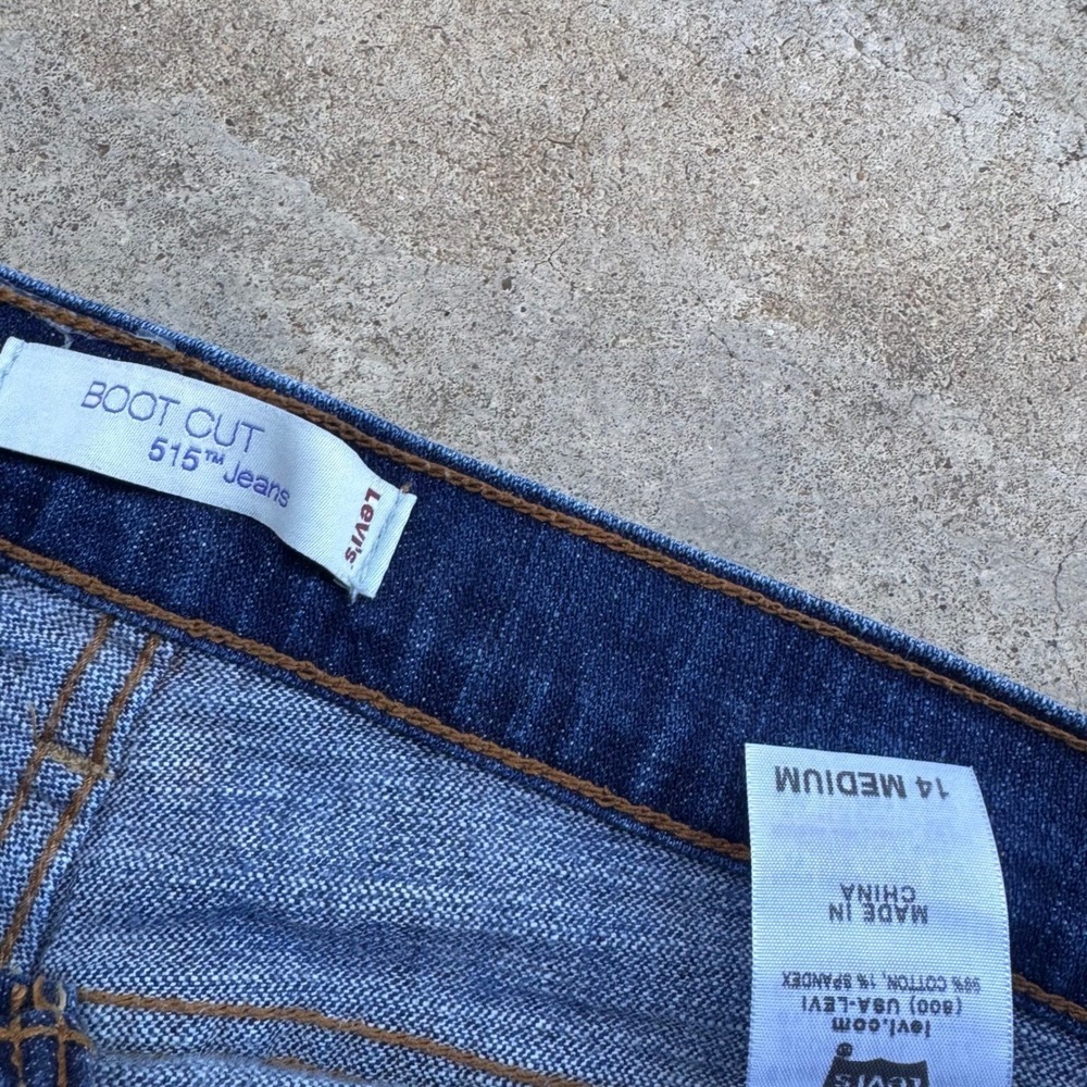 Vintage Y2K Levis 515 Bootcut Jeans Workwear Gorpcore Blue 36x32 (f7) - Picture 5 of 8